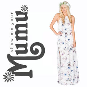 NEW Show Me Your MuMu Heather Halter Dress Floral